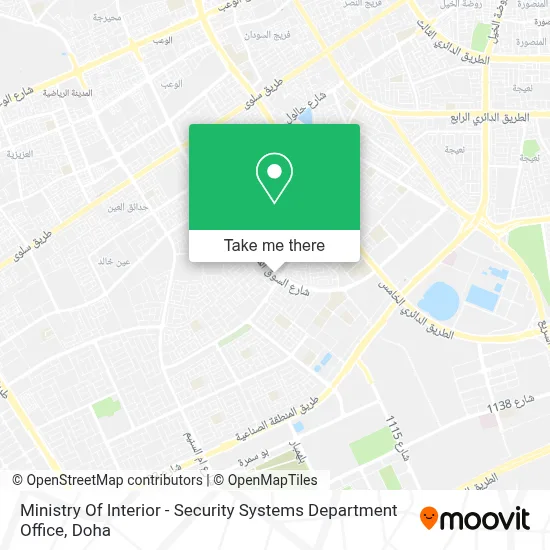 Ministry Of Interior - Security Systems Department Office map