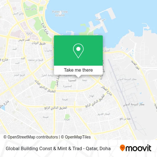 Global Building Const & Mint & Trad - Qatar map