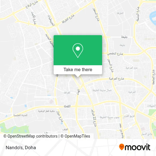 Nando's map
