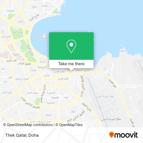Thek Qatar map