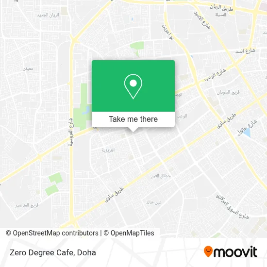 Zero Degree Cafe map