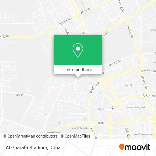 Al Gharafa Stadium map