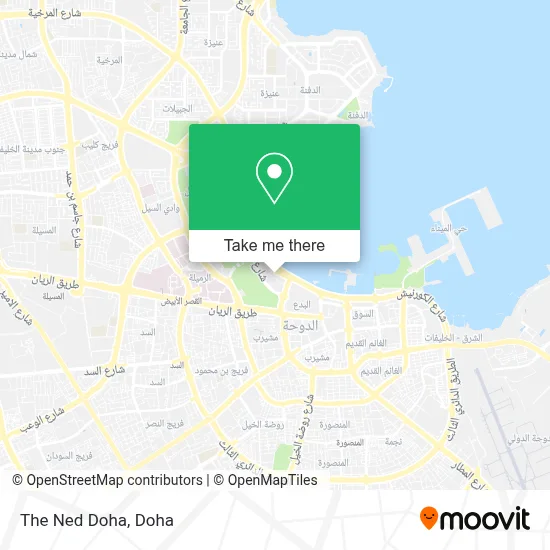 The Ned Doha map