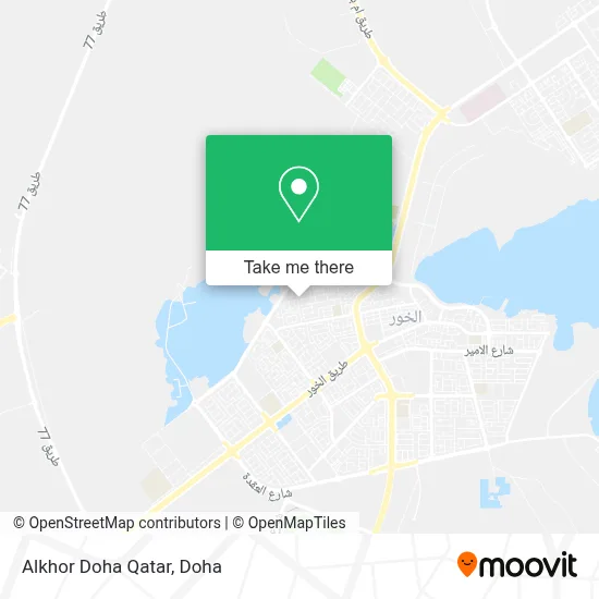 Alkhor Doha Qatar map