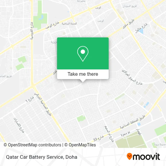 Qatar Car Battery Service map