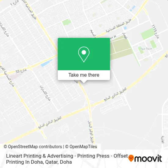 Lineart Printing & Advertising - Printing Press - Offset Printing In Doha, Qatar map