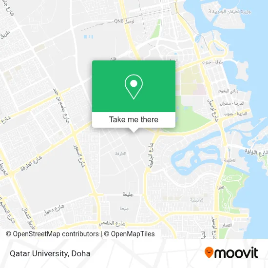 Qatar University map