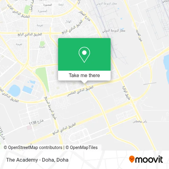 The Academy - Doha map