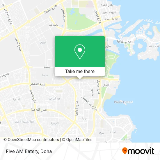 Five AM Eatery map
