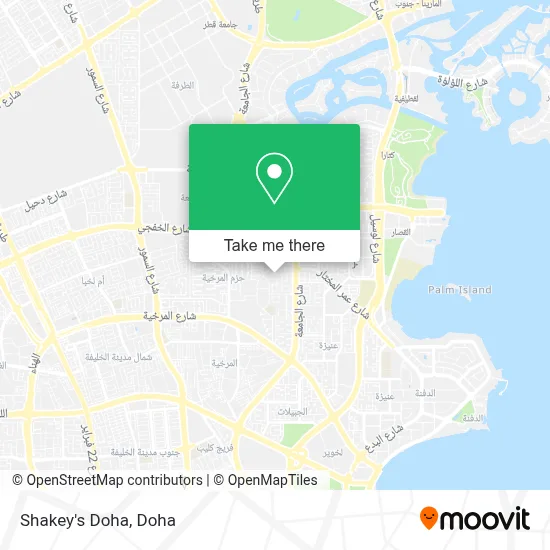 Shakey's Doha map