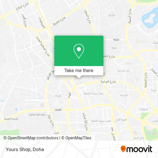 Yours Shop map
