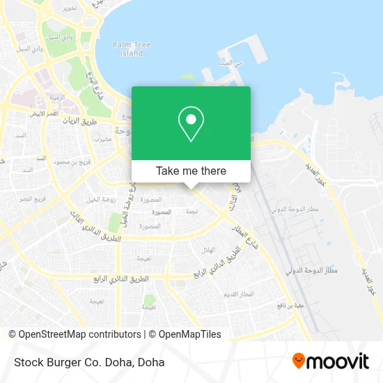 Stock Burger Co. Doha map