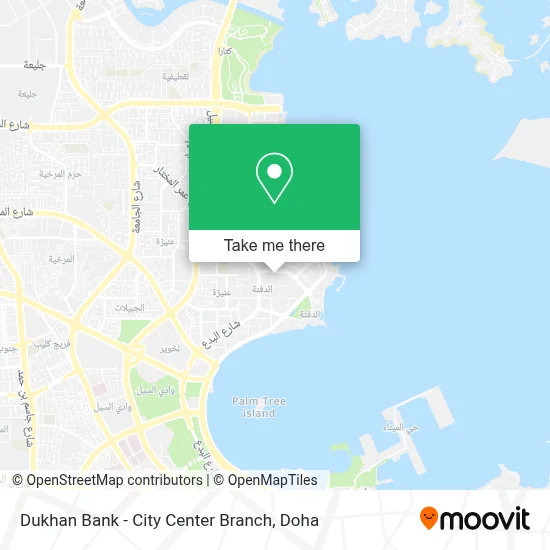 Dukhan Bank - City Center Branch map