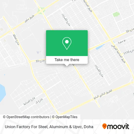 Union Factory For Steel, Aluminum & Upvc map