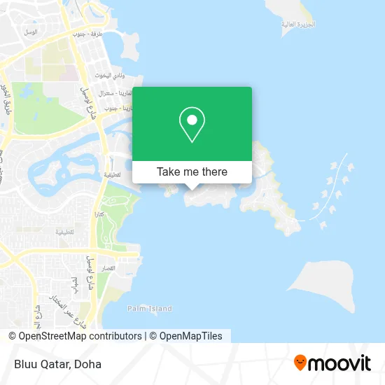 Bluu Qatar map