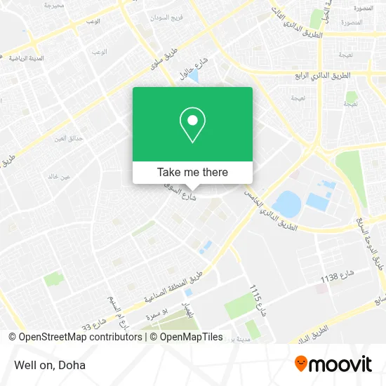 Well on map