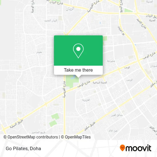 Go Pilates map