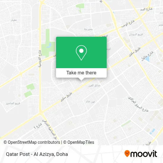 Qatar Post - Al Azizya map