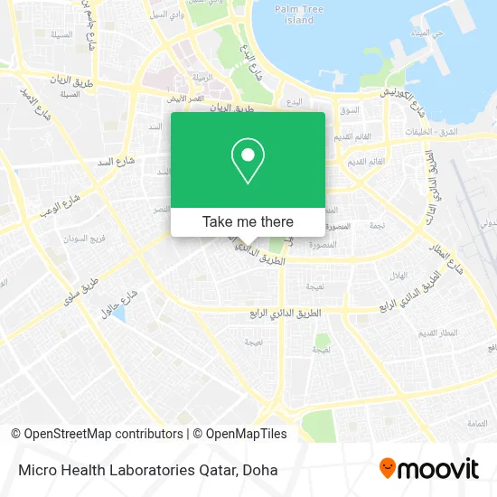Micro Health Laboratories Qatar map