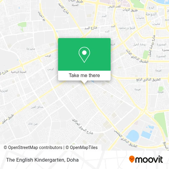 The English Kindergarten map