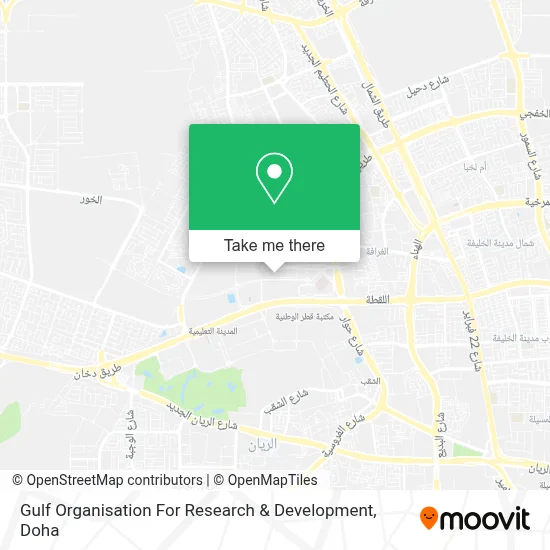 Gulf Organisation For Research & Development map