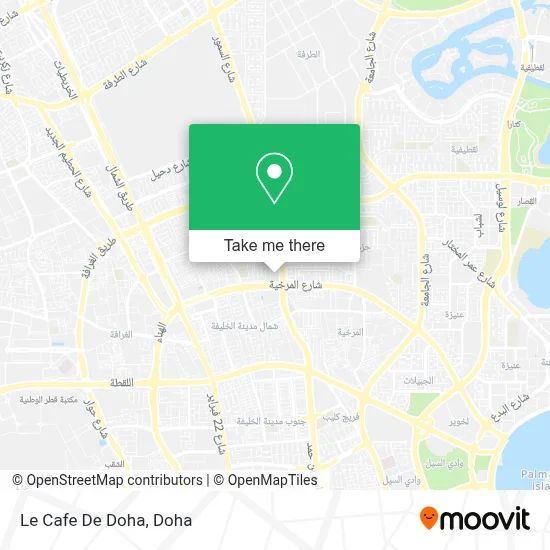Le Cafe De Doha map