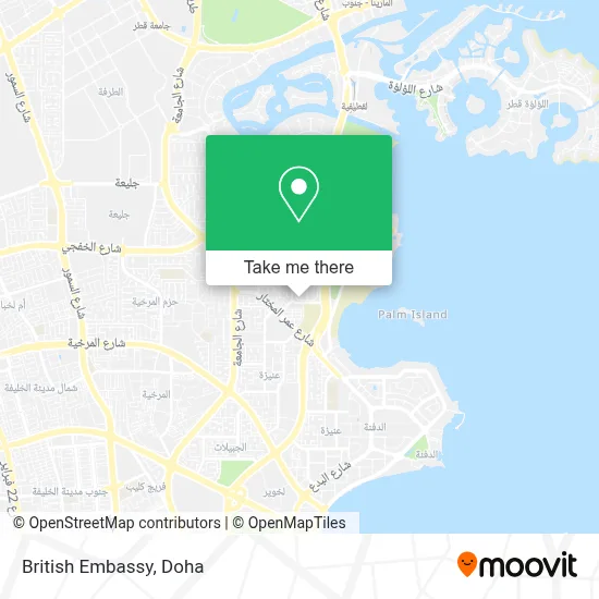 British Embassy map