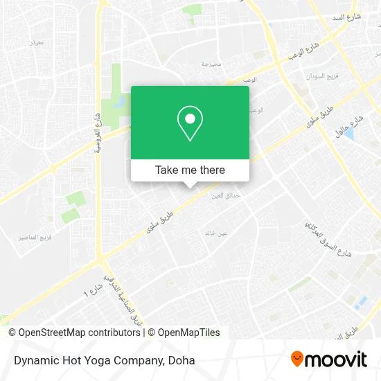 Dynamic Hot Yoga Company map