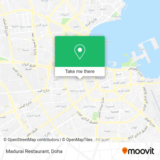 Madurai Restaurant map