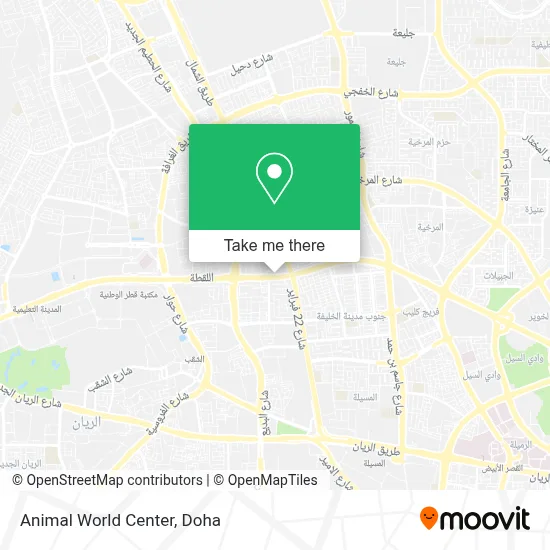Animal World Center map