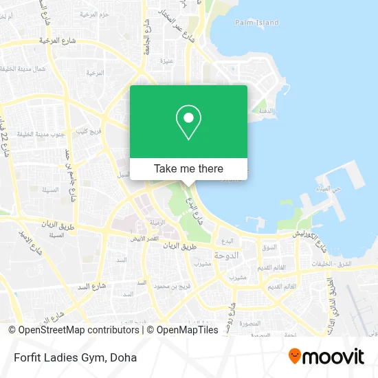Forfit Ladies Gym map