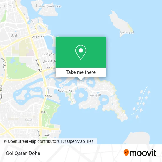 Gol Qatar map