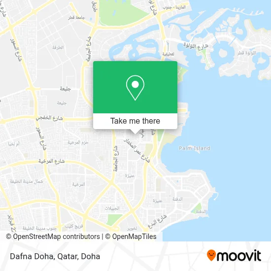 Dafna Doha, Qatar map