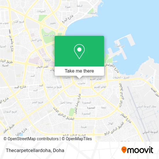 Thecarpetcellardoha map