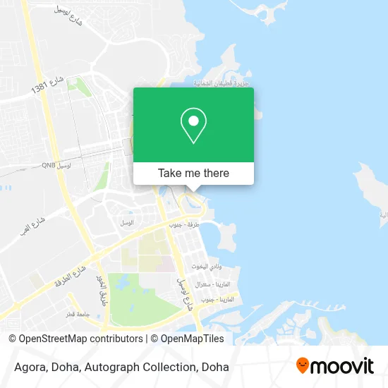 Agora, Doha, Autograph Collection map