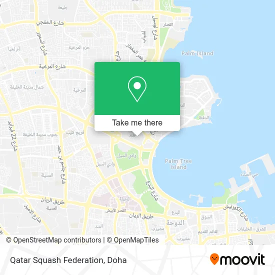 Qatar Squash Federation map