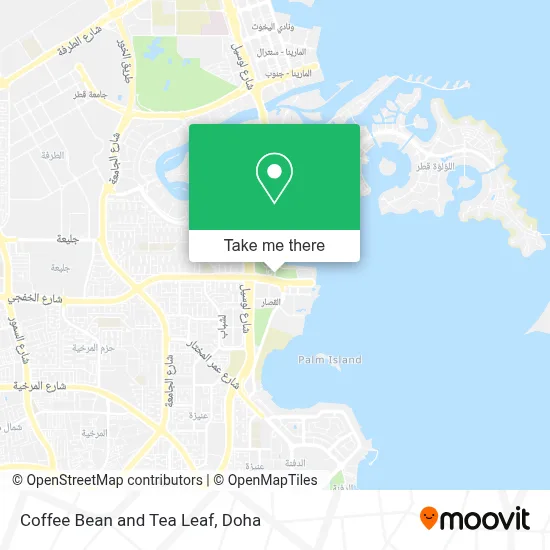 Coffee Bean and Tea Leaf map