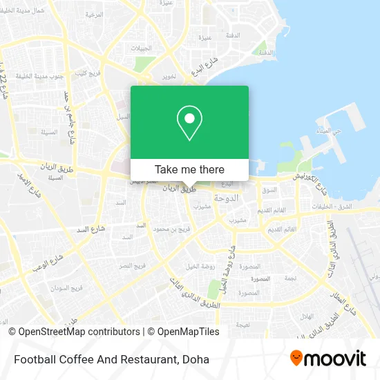 Football Coffee And Restaurant map