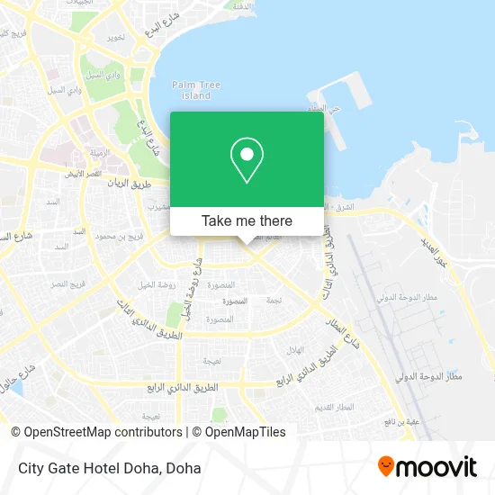 City Gate Hotel Doha map