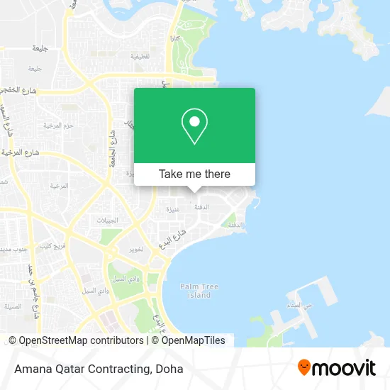 Amana Qatar Contracting map