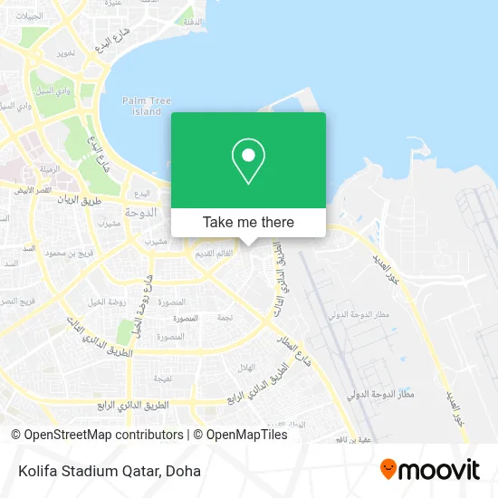 Kolifa Stadium Qatar map