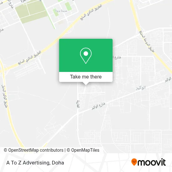 A To Z Advertising map