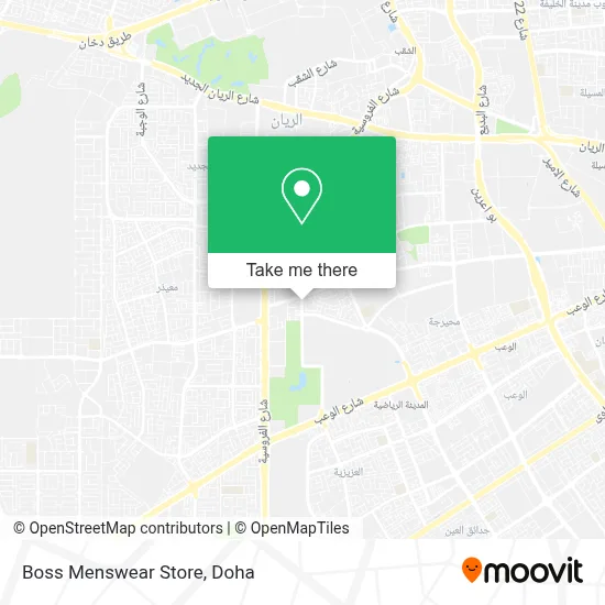Boss Menswear Store map