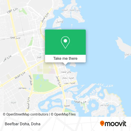 Beefbar Doha map