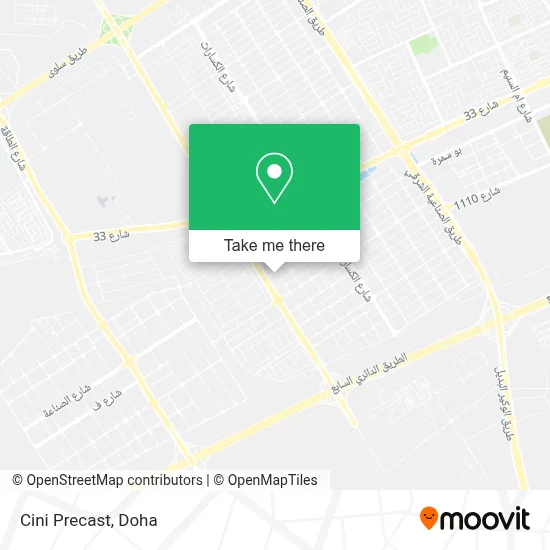 Cini Precast map