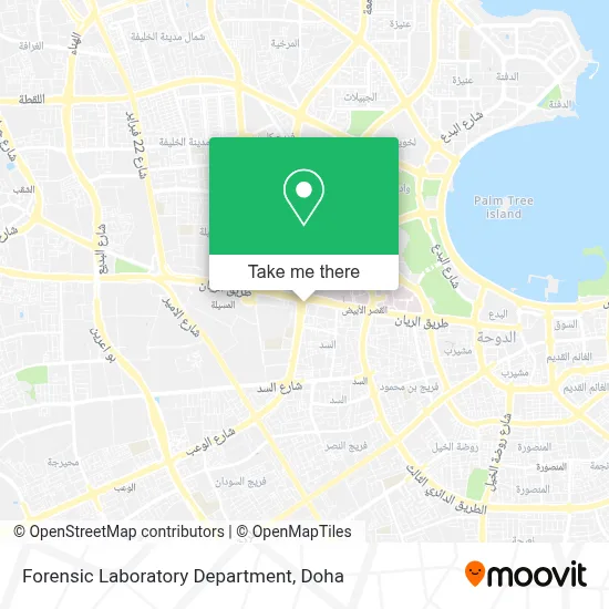 Forensic Laboratory Department map