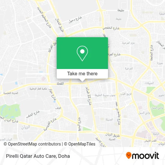 Pirelli Qatar Auto Care map