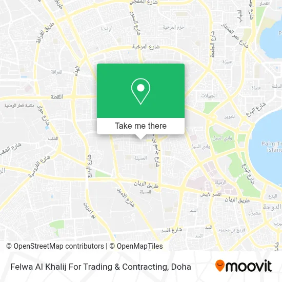 Felwa Al Khalij For Trading & Contracting map