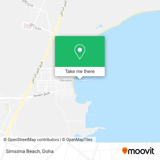 Simsima Beach map