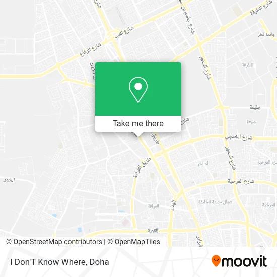 I Don'T Know Where map